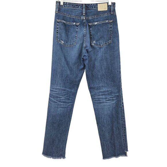 AG Adriano Goldschmied The Phoebe Vintage High Waisted Tapered Leg Jeans Size 27 - Picture 3 of 9